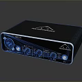 ROCKBAND UM22 Audio Interface With Input Ports Control Knobs And Black Design