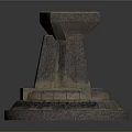 Natural Stone Decorative Fountain With Tiered Base And Hexagonal Top Structure
