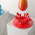 Modern Sculpture Gradient Water Drop Sculpture 3d model