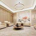 Modern Reception Room Reception Hall 3d model