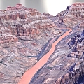 Canyon Valley Topography Address Geomorphology Rift Mountains 3d model