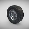 High Quality Car Tire With Metallic Silver Rim And Detailed Tread Pattern