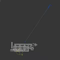 Industrial Mechanical Equipment Structure With Pipes Ladders And Platform Components