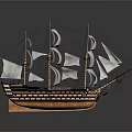 modern sailing ship ancient ship ancient warship large ancient ship ancient warship 3d model