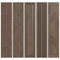 Modern Wooden Wall Panels With Geometric Patterns And Textured Designs 3d model