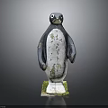 Black and White Penguin Decorative Statue for Home Garden Decoration