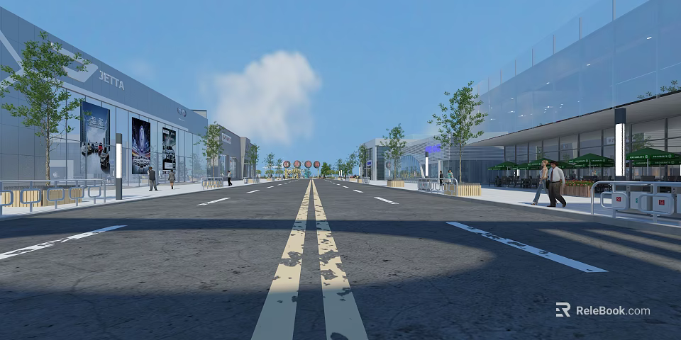 Modern Industrial Factory Facility With Spacious Interior High Ceilings And Metal Structure 3d model 