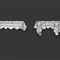 Elegant White Lace Tablecloths For Square And Round Furniture Tables With Decorative Edges