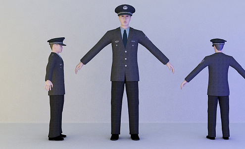 The Modern Man Police 3d model