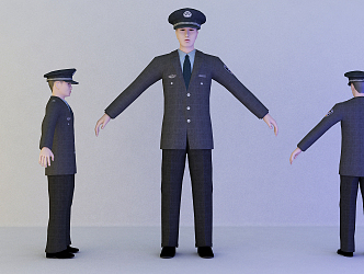 The Modern Man Police 3d model