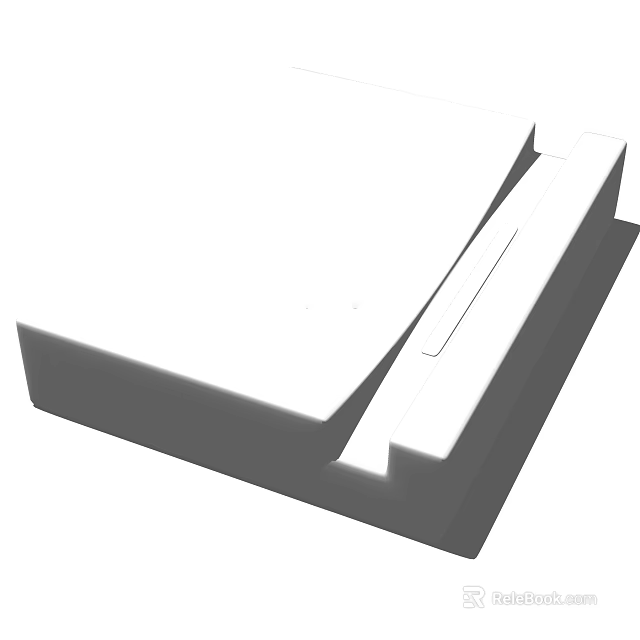 Sleek Modern Washbasin With Minimalist Design Smooth Surface And Integrated Structure 3d model 
