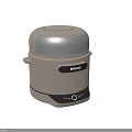 Two Beige Kitchen Appliances With Transparent Lids And Control Buttons Design