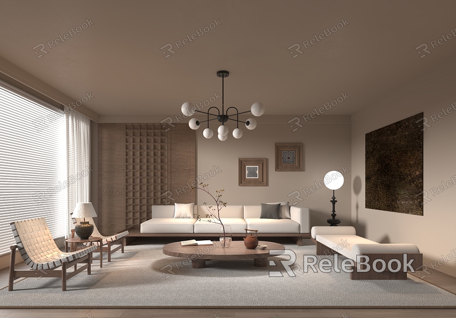 Middle Style Living Room model