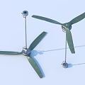 Fan ceiling fan electrical sketch 3d model