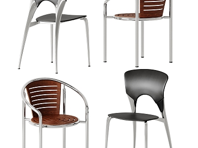 Middle style dining chair model