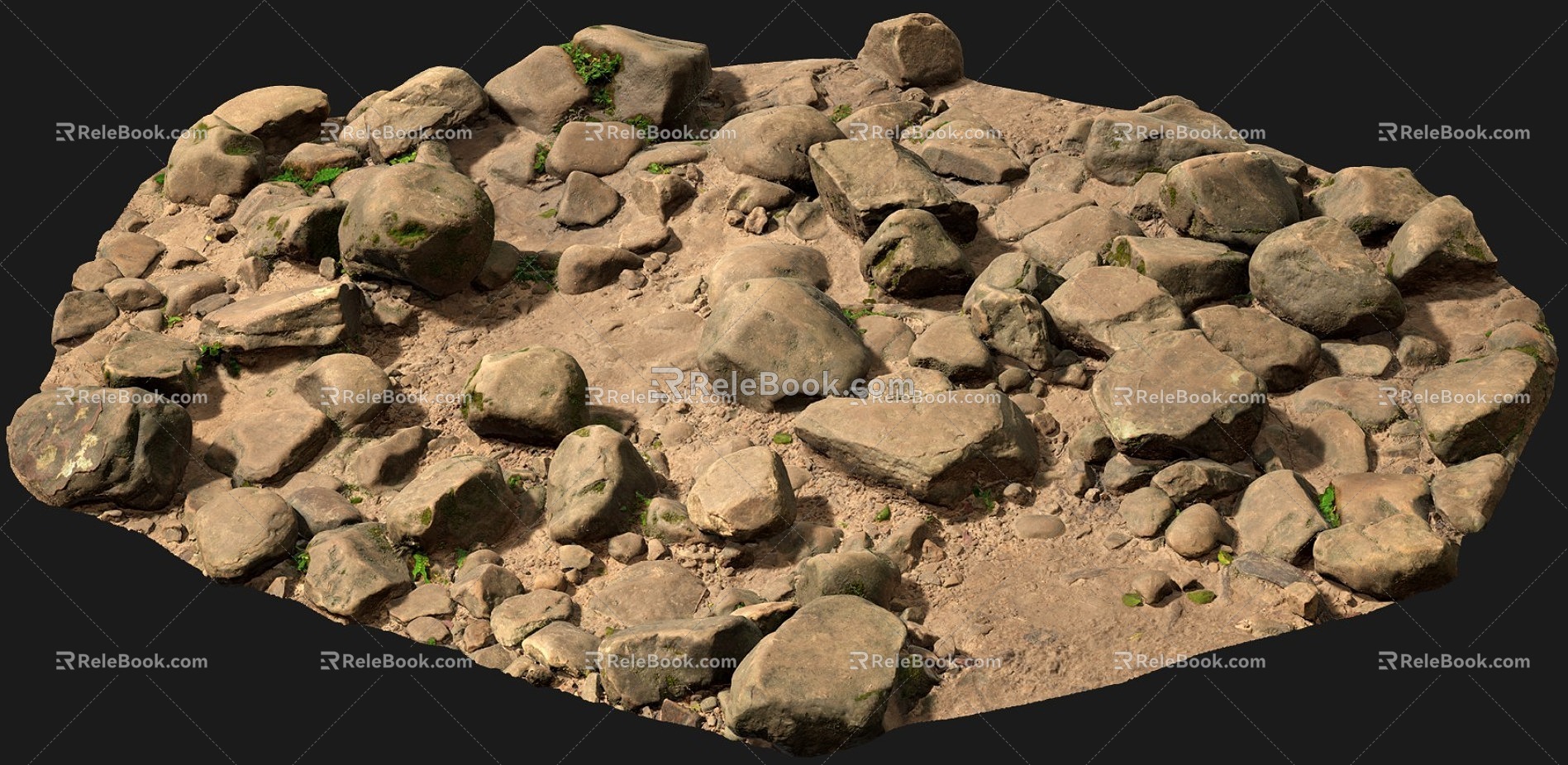 Modern Stone Forest Stone 3d model