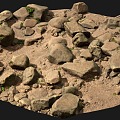 Modern Stone Forest Stone 3d model