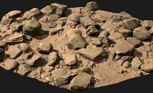 Modern Stone Forest Stone 3d model