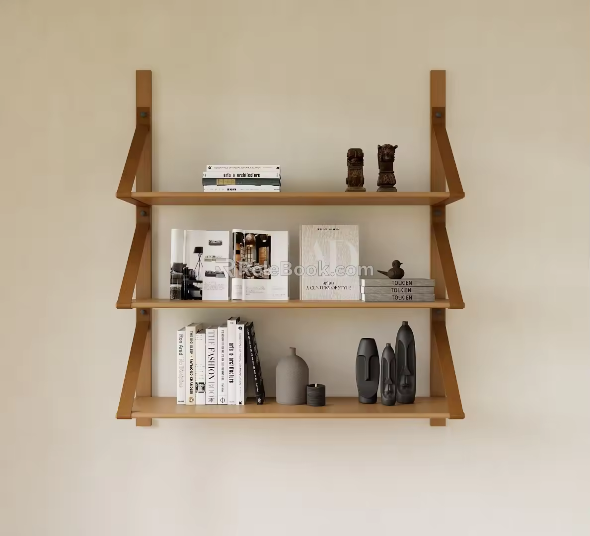 Bookshelf Storage Rack 3d model