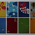 Colorful Square Rugs With Flamingo Floral Lobster Hot Air Balloon And Animal Patterns