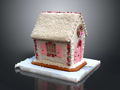 Modern Cake Room Cake Cake House Snow House 3d model