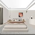 Warm Cream Tone Living And Dining Room Interior With Custom Storage Cabinets And Home Projector