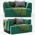 Single sofa multi-color sofa 3d model