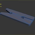 Blue Plastic Clothespin For Daily Household Use With Two Holes Design