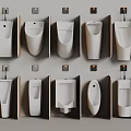 Modern Urinals Collection with Various Wall Mounted Designs and Different Shapes