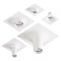 Modern White Ceiling Mounted Downlights And Spotlights Lighting Fixtures For Interior Design