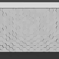 Honeycomb background wall Hexagonal background wall Technology background wall Special-shaped background wall Living room background Sofa background 3d model
