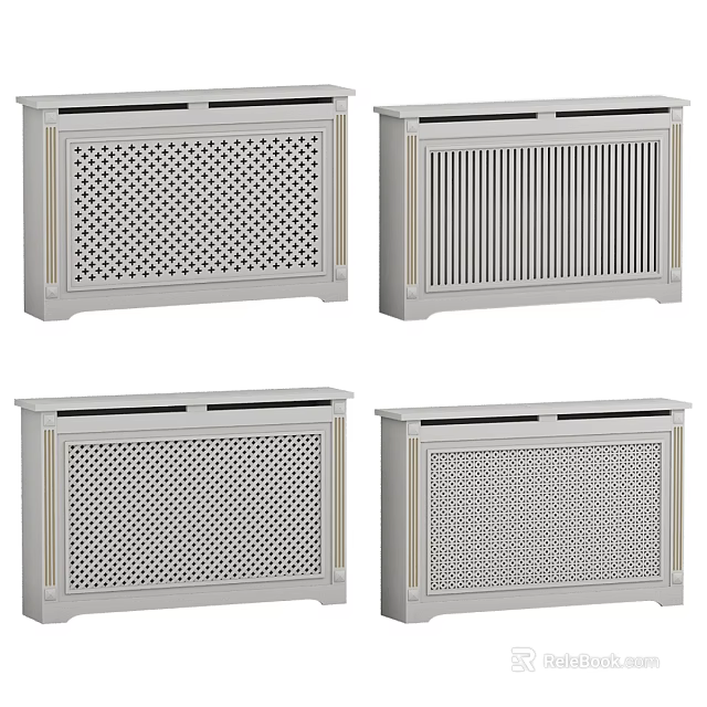 Decorative Air Conditioner Vents With Various Grille Patterns And Modern Designs 3d model