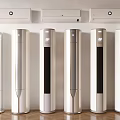 Modern White Air Conditioner Fan Units With Wall Mounted And Floor Standing Styles