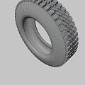 Goodyear Tire With 28575R16 Size And Aggressive Tread Pattern Design 3d model