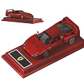 Modern car furnishings Ferrari F40 hand-held decorative furnishings light luxury ornaments 3d model