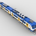 LEGO toy train light rail subway high-speed rail EMU urban rail train rail transit tram 3d model