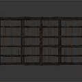 Industrial Equipment Black Metal Grid Frame Structures in Various Sizes for Storage Applications