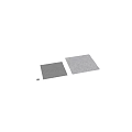 Multi Layered Wall Component With Smooth Gray Tiles And Textured Grid Patterns 3d model
