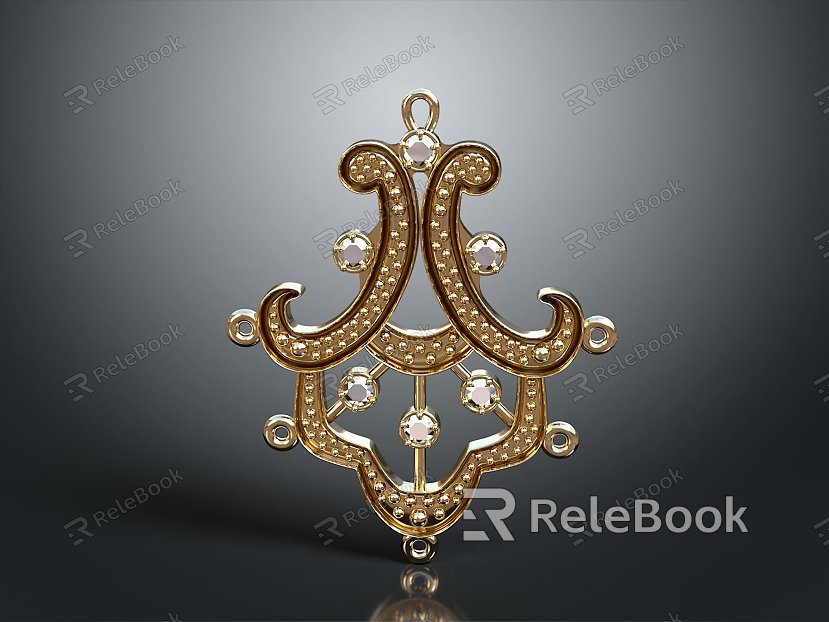 Pendant pendant gem pendant diamond pendant jewelry jewelry realistic model