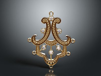 Pendant pendant gem pendant diamond pendant jewelry realistic 3d model