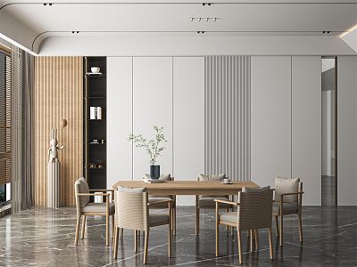 modern dining table and chair model