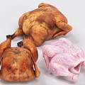 Roast Chicken Roast Chicken Chicken Roast Duck Food Barbecue 3d model