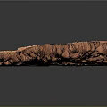 Garden Landscape Design Featuring Pink Colored 3D Hilly Terrain Model And Natural Scenery