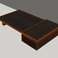 Modern Black Coffee Table With Minimalist Design And Sleek Wooden Tabletop