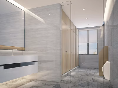 Hotel Toilet Modern Toilet 3d model