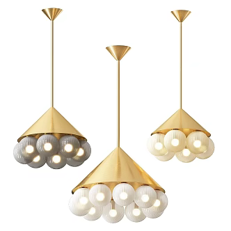 Modern chandelier Peak 3d model