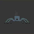 Robot Spider Robot Mecha Spider Science Fiction Spider Mechanical Spider Battery Spider Tower Defense 3d model
