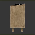 Modern Wooden Bookcase With Two Open Shelves Holding Books And Small Decorative Items