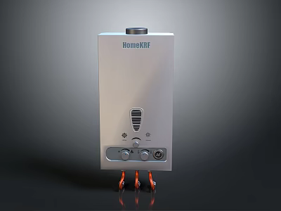 No water tank water heater water heater wall-mounted boiler 3d model