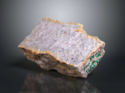 Natural Wood Stone Block With Rough Surface And Natural Texture For Decoration Use 3d model